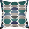 Emerald, White, Taupe, Black, Navy / 18" x 18"