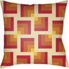 Bright Red, Butter, Bright Yellow, Bright Orange, Burnt Orange / 20" x 20"
