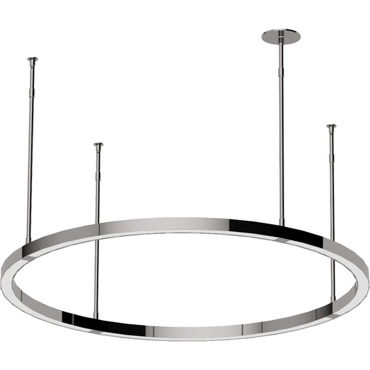 Stagger Ring Chandelier by Visual Comfort & Co.. Made from aluminum, stainless steel or brass in a unique style.