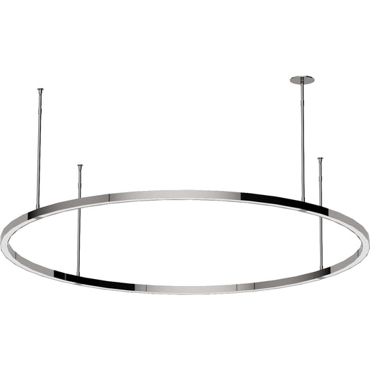 Stagger Ring Chandelier by Visual Comfort & Co.. Made from aluminum, stainless steel or brass in a unique style.
