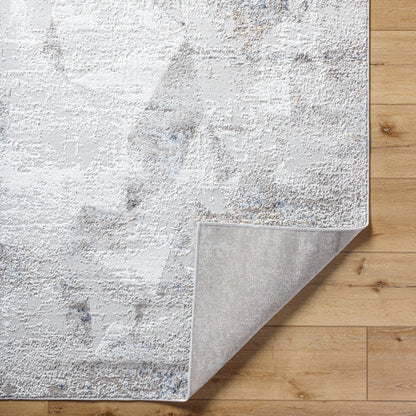 Mood Rug - 500076 by Livabliss in taupe, white, light gray, light brown, charcoal, mustard. Made from face: 70% polypropylene, 30% polyester, warp: 100% polyester in a unique style.