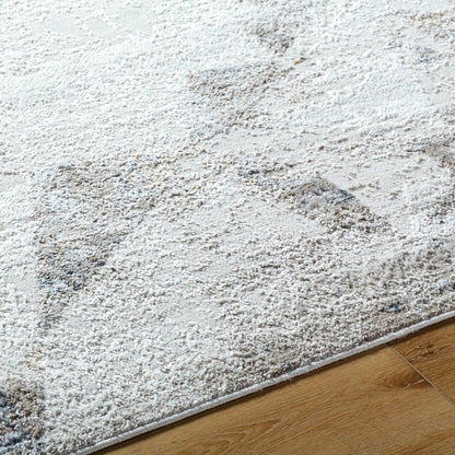 Mood Rug - 500076 by Livabliss in taupe, white, light gray, light brown, charcoal, mustard. Made from face: 70% polypropylene, 30% polyester, warp: 100% polyester in a unique style.