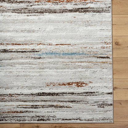 Mood Rug - 524948 by Livabliss in taupe, white, charcoal, light gray, mustard, light brown. Made from face: 70% polypropylene, 30% polyester, warp: 100% cotton in a unique style.