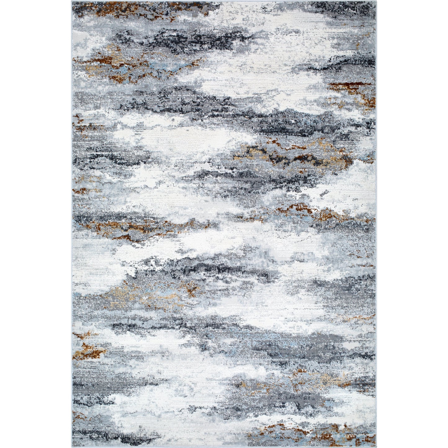 001 SI-2132438,SI-2132439 | Primary Silo | Mood Rug - 524959 by Livabliss in taupe, white, charcoal, medium brown, dark brown, denim. Made from face: 70% polypropylene, 30% polyester, warp: 100% cotton in a unique style.