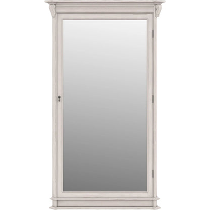 Alcove Floor Mirror by A.R.T. Furniture in belgian ivory. Made from acacia solids, maple veneers, mirror in a modern style.