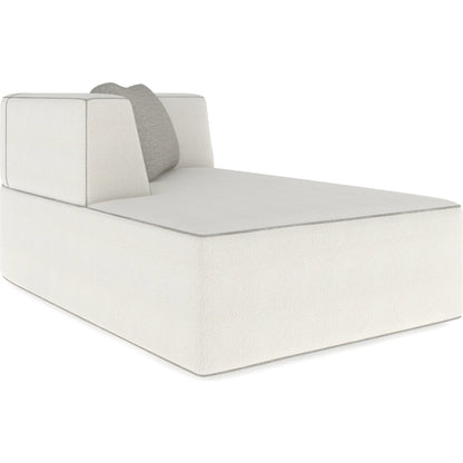 Marbella Chaise by Caracole in lucent bronze metallic paint. Made from unique in a transitional style.