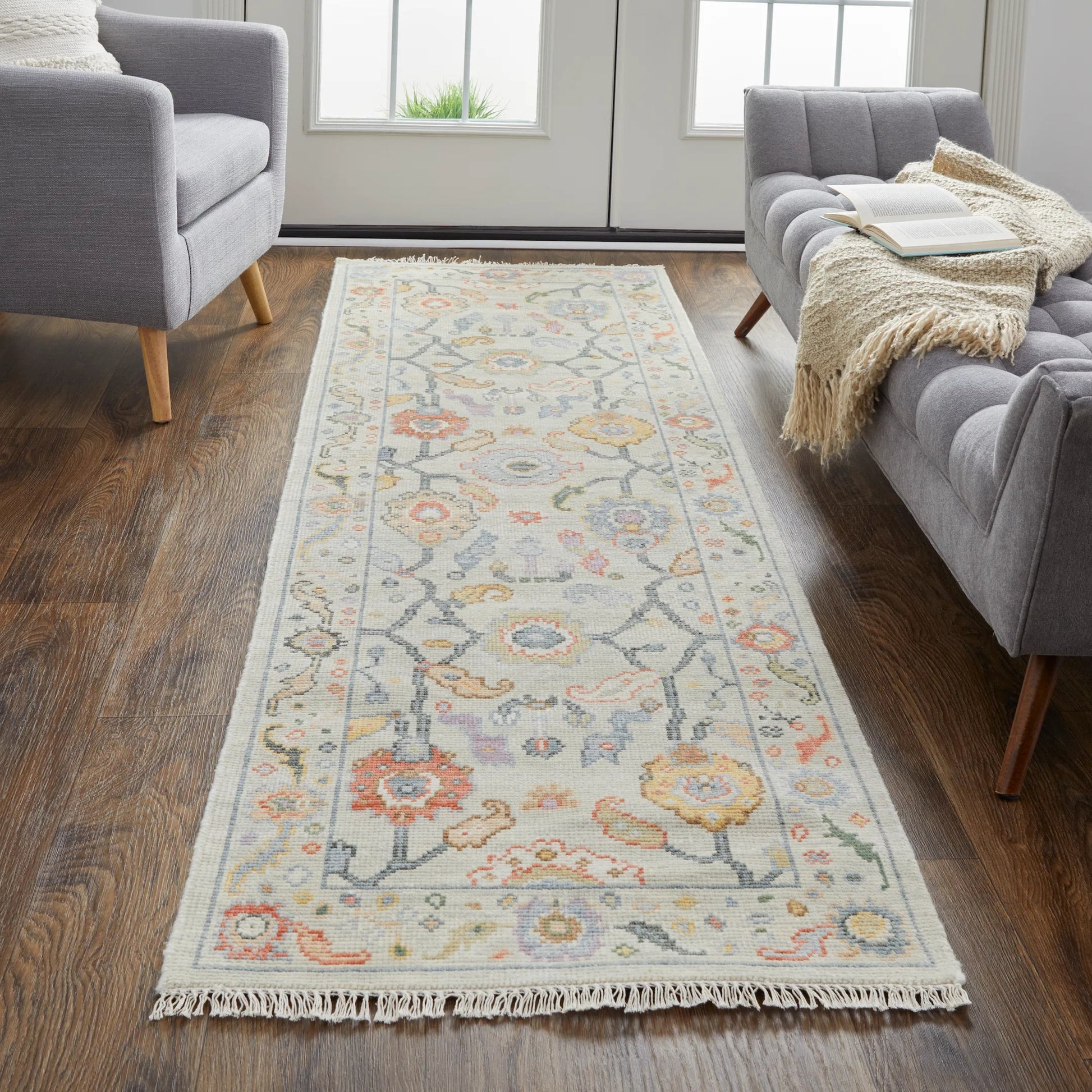 Karina Traditional Persian Rug - 6793F by Feizy in gray, yellow, red. Made from wool in a unique style.