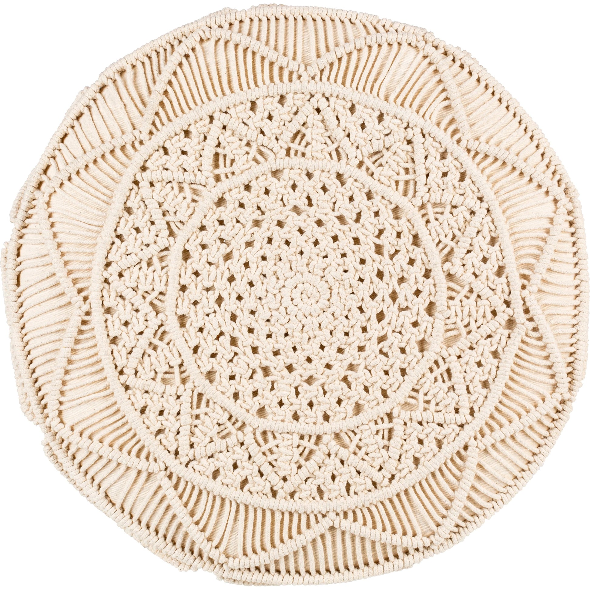 Mandala - 30809 by Livabliss in light beige. Made from cotton, wood in a cottage & farmhouse style.