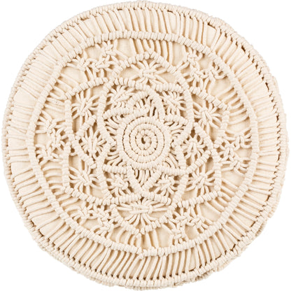 Mandala - 30811 by Livabliss in light beige. Made from cotton, wood in a cottage & farmhouse style.