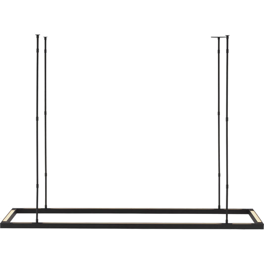 Stagger Halo 50" Uplight Linear Suspension by Visual Comfort & Co.. Made from aluminum or brass in a unique style.