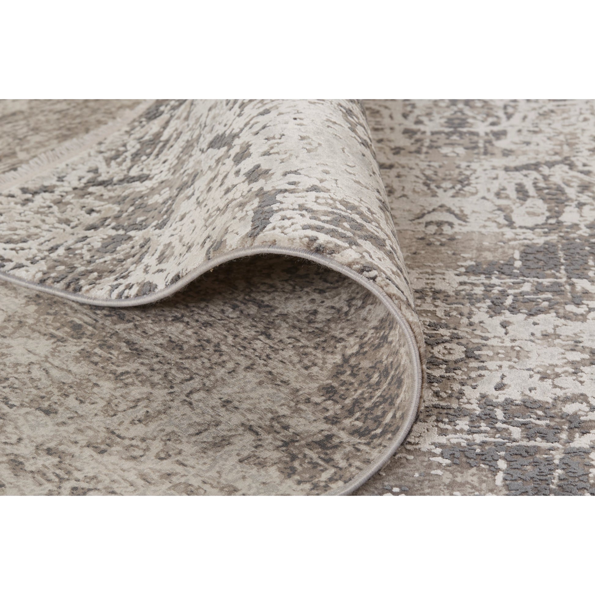 Cadiz Rug - 3989F by Feizy in gray, ivory, taupe. Made from viscose, acrylic in a unique style.