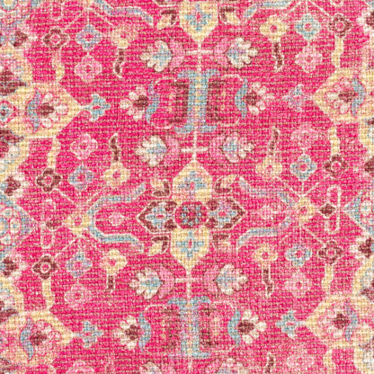 Mandana Pillow - 29633 by Livabliss in magenta, wheat. Made from 58% cotton, 36% polyester, 6% viscose, 100% cotton in a eclectic & global style.