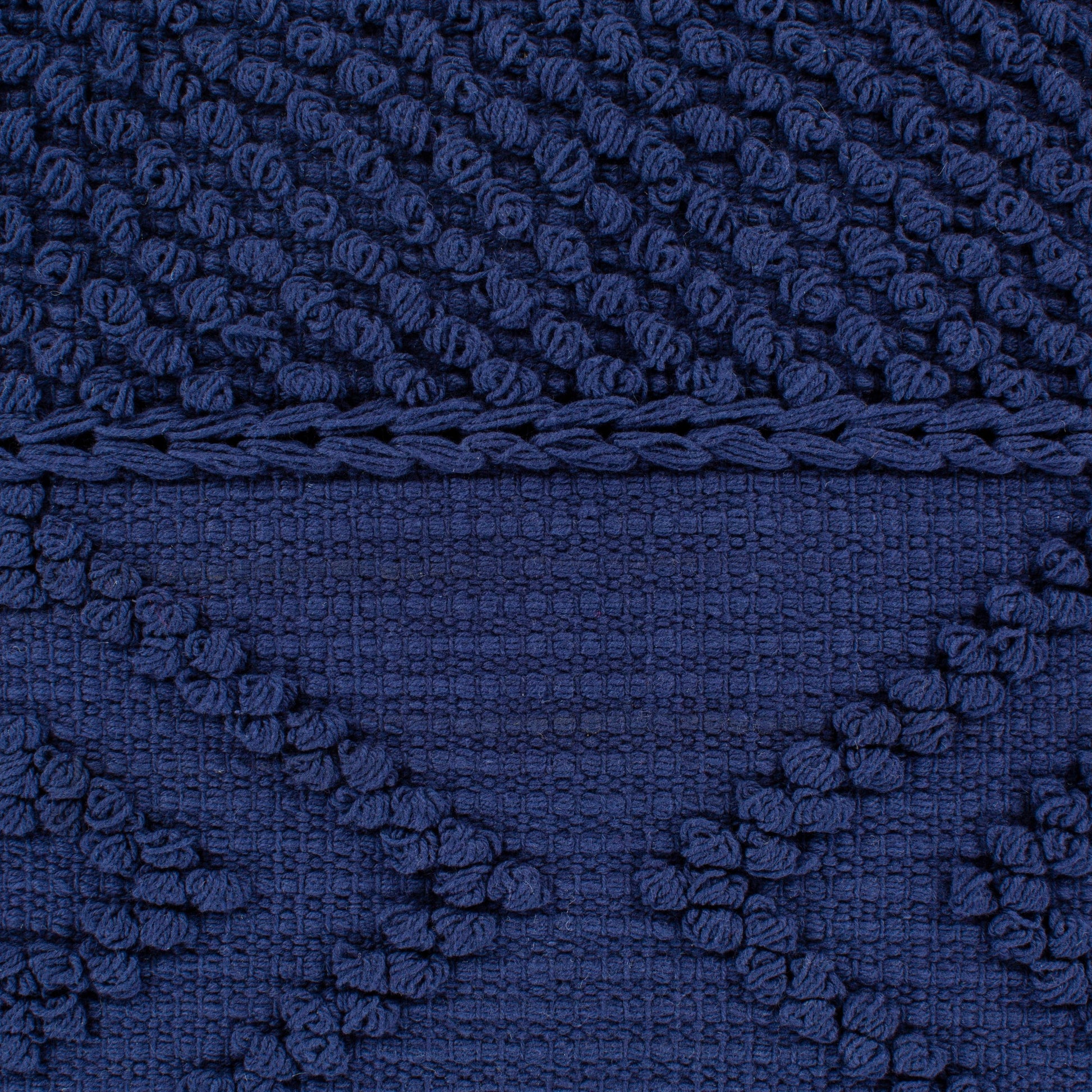 Merdo Pillow - 9810 by Livabliss in navy. Made from 100% cotton in a eclectic & global style.