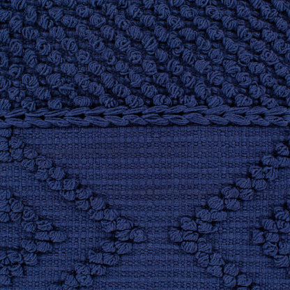 Merdo Pillow - 9810 by Livabliss in navy. Made from 100% cotton in a eclectic & global style.