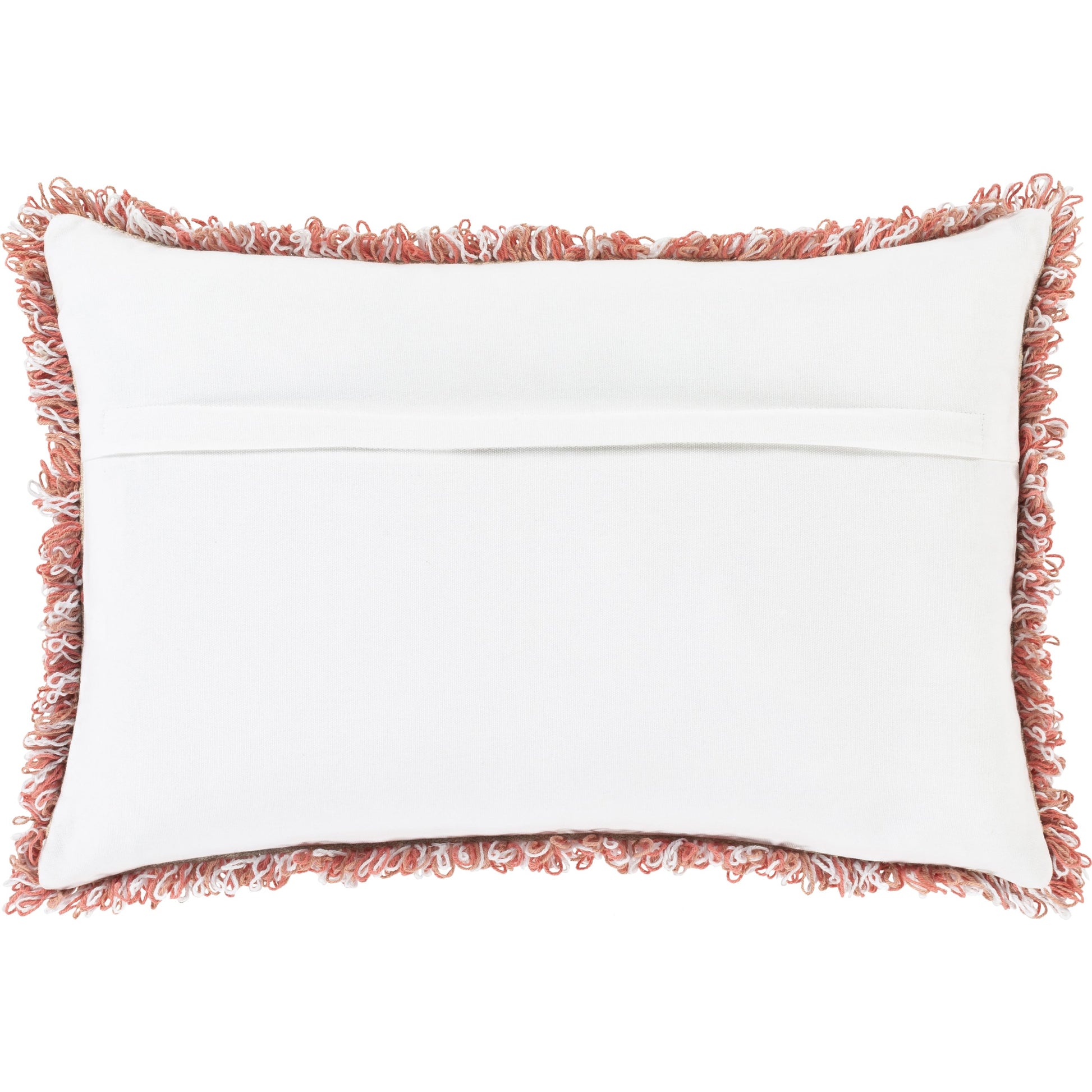 Merdo Pillow - 9576 by Surya in pink, dusty pink, white. Made from 100% cotton in a modern style.