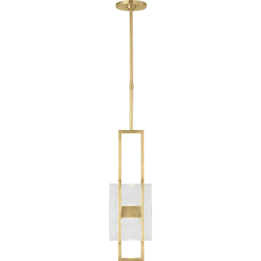 Duelle 19" Pendant by Visual Comfort & Co.. Made from steel or brass in a rustic style.