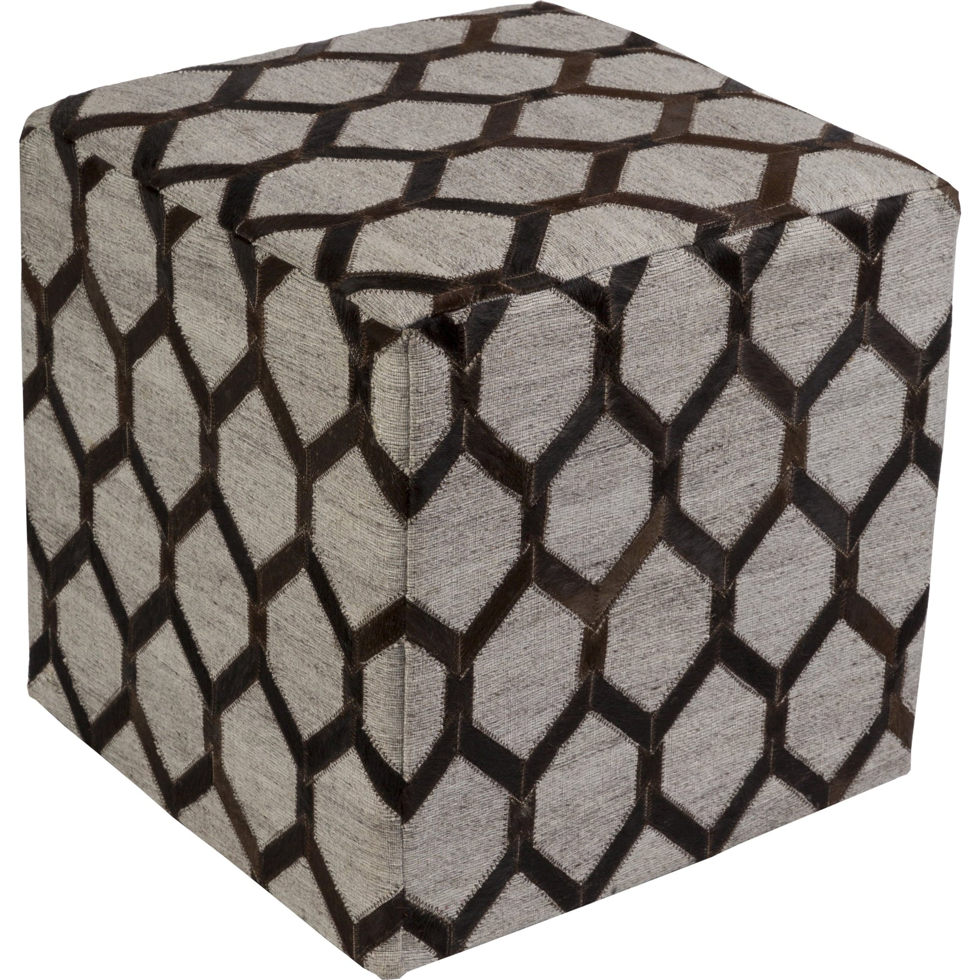 Medora - 10010 by Surya in camel, medium gray, cream, light gray. Made from 60% viscose, 40% hair on hide in a modern style.