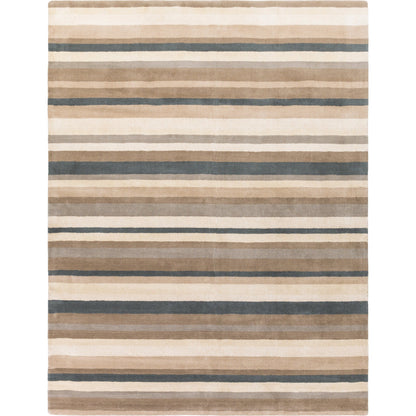 Madison Square Rug - 555 by Surya in mustard, ivory, medium gray. Made from 100% wool in a unique style.