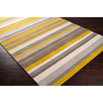 Madison Square Rug - 555 by Surya in citrine, parchment. Made from 100% wool in a unique style.