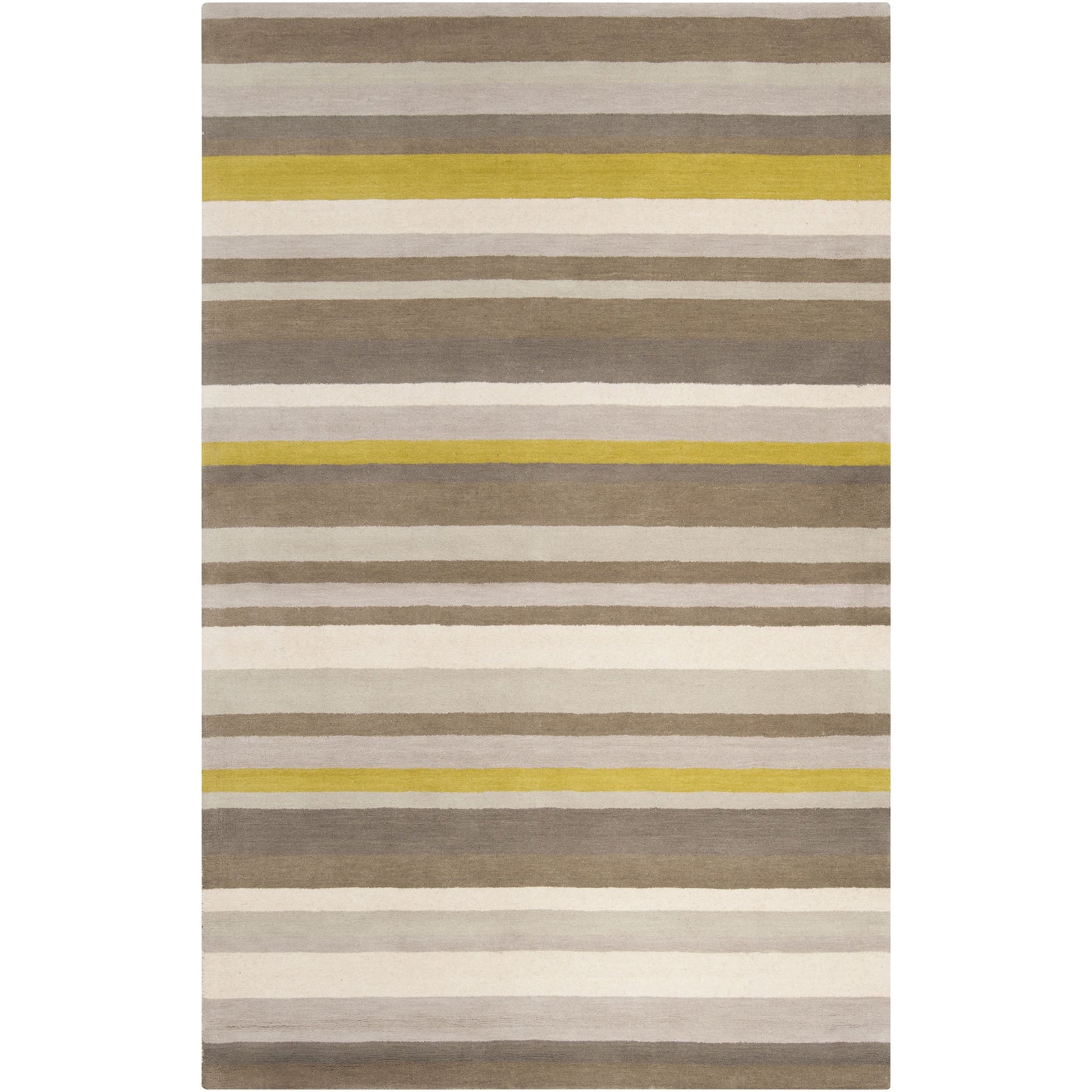 Madison Square Rug - 555 by Surya in mustard, ivory, medium gray. Made from 100% wool in a unique style.