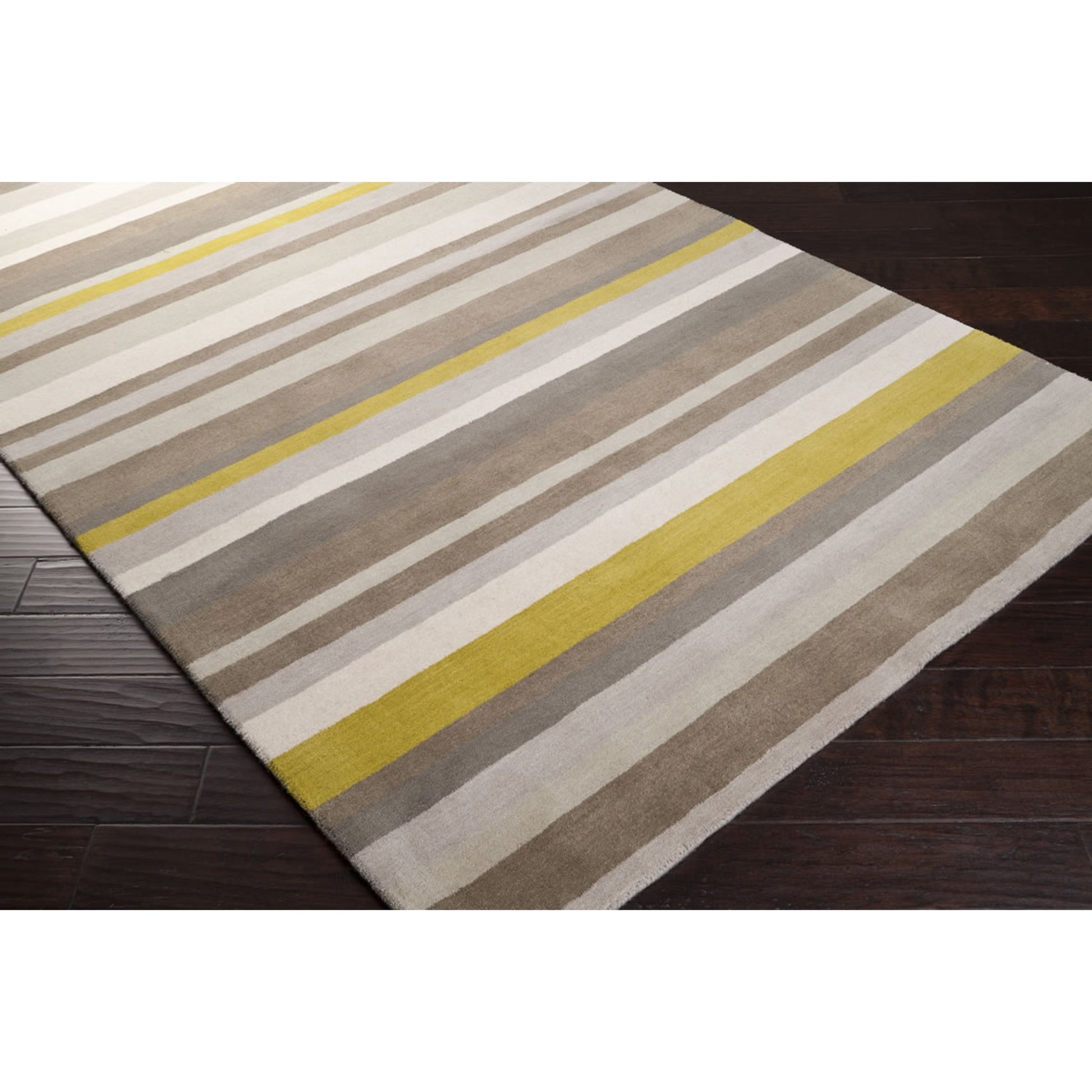 Madison Square Rug - 555 by Surya in mustard, ivory, medium gray. Made from 100% wool in a unique style.