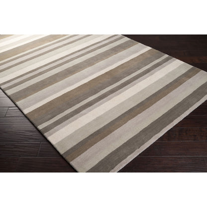 Madison Square Rug - 555 by Surya in mustard, ivory, medium gray. Made from 100% wool in a unique style.