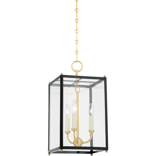 Chaselton 3 Light Lantern by Hudson Valley. Made from steel in a modern style.
