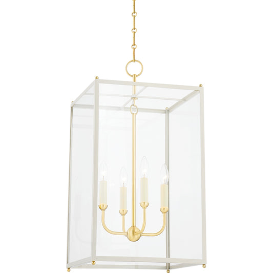 Chaselton 4 Light Lantern by Hudson Valley. Made from steel in a modern style.