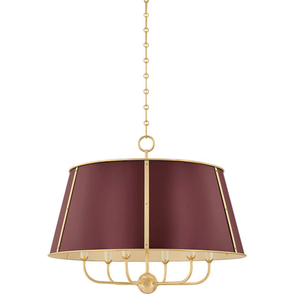 Cambridge Chandelier by Hudson Valley. Made from steel in a traditional style.