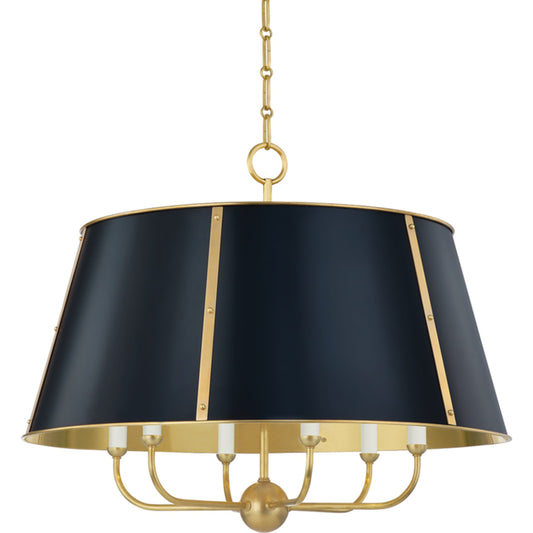 Cambridge Chandelier by Hudson Valley. Made from steel in a traditional style.