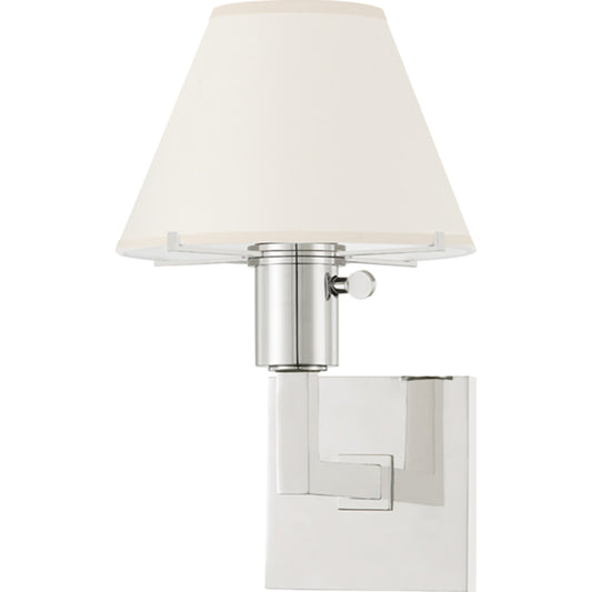 Leeds Wall Sconce by Hudson Valley. Made from steel in a transitional style.