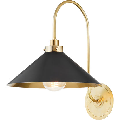 Clivedon Sconce by Hudson Valley. Made from brass in a modern style.