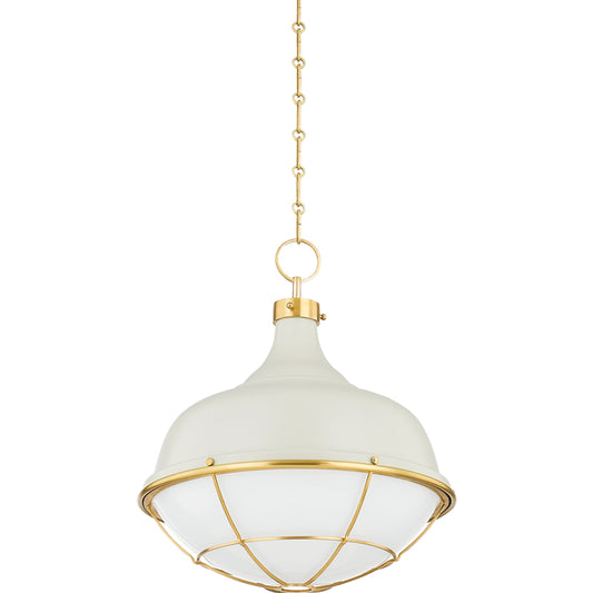 Holkham 1 Light Pendant by Hudson Valley. Made from steel in a modern style.