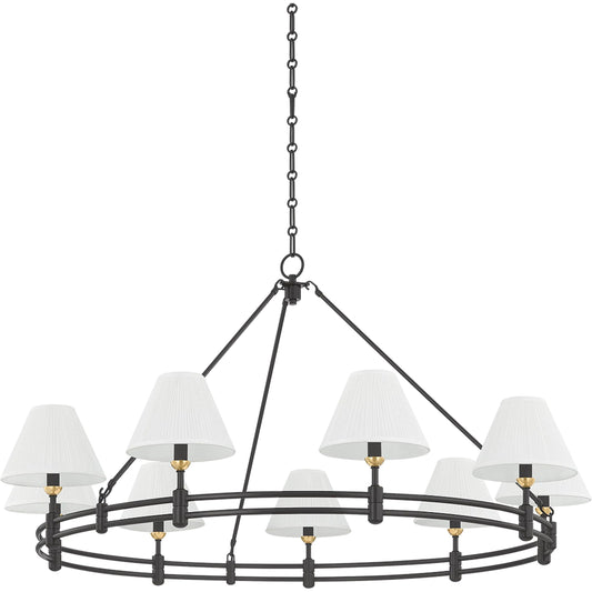 Howard Chandelier by Hudson Valley. Made from brass in a unique style.