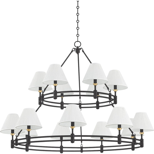 Howard Chandelier by Hudson Valley. Made from brass in a unique style.