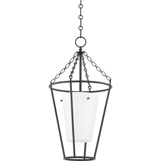 Worchester Chandelier by Hudson Valley in aged iron. Made from steel in a modern style.