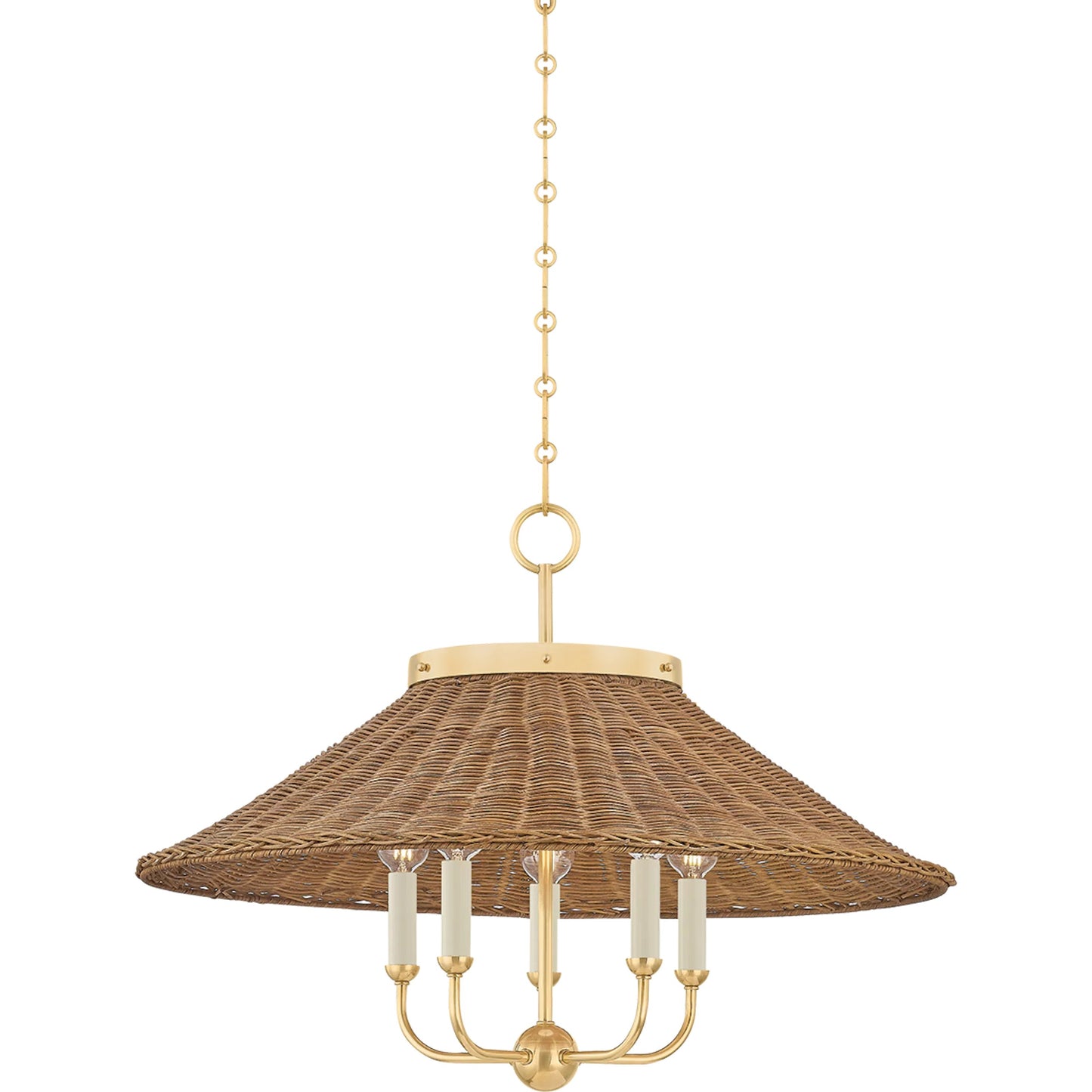 001 SI-2374351 | Primary Silo | Kensington Chandelier by Hudson Valley in aged brass. Made from brass in a rustic style.
