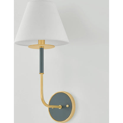 Wedgewood Single Wall Sconce by Hudson Valley. Made from brass in a traditional style.
