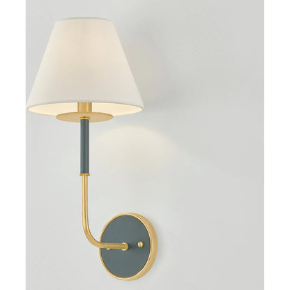 Wedgewood Single Wall Sconce by Hudson Valley. Made from brass in a traditional style.