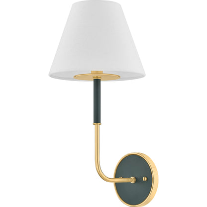 Wedgewood Single Wall Sconce by Hudson Valley. Made from brass in a traditional style.