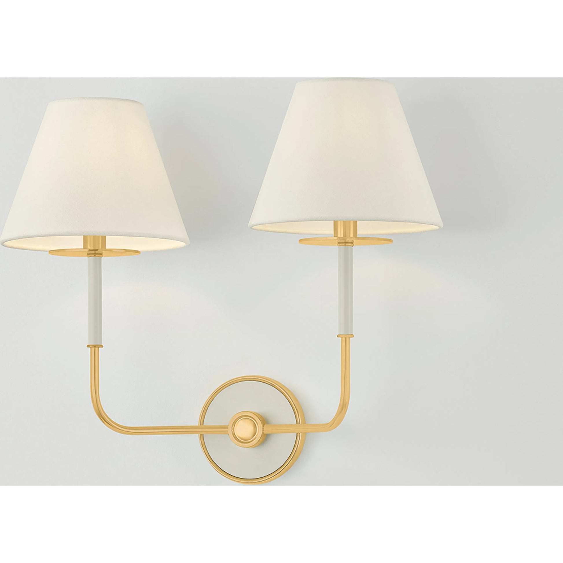 Wedgewood Double Wall Sconce by Hudson Valley. Made from brass in a unique style.