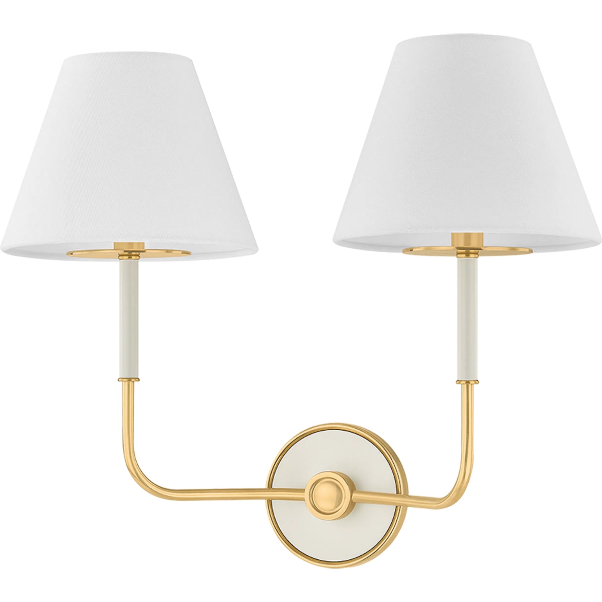 Wedgewood Double Wall Sconce by Hudson Valley. Made from brass in a unique style.