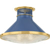 Aged Brass, Soft French Blue / Large