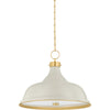 Aged Brass, Off-White / Large