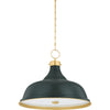 Aged Brass, Soft Studio Green / Large