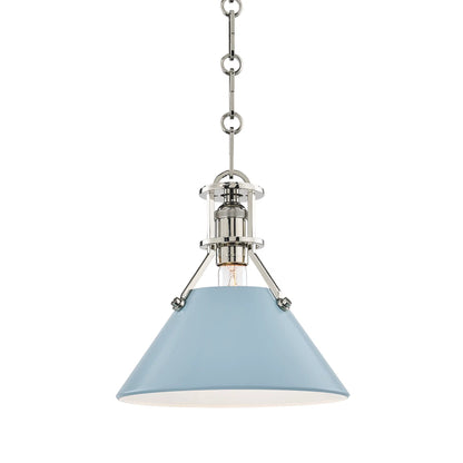 Painted NO.2 Pendant by Hudson Valley. Made from brass in a cottage & farmhouse style.