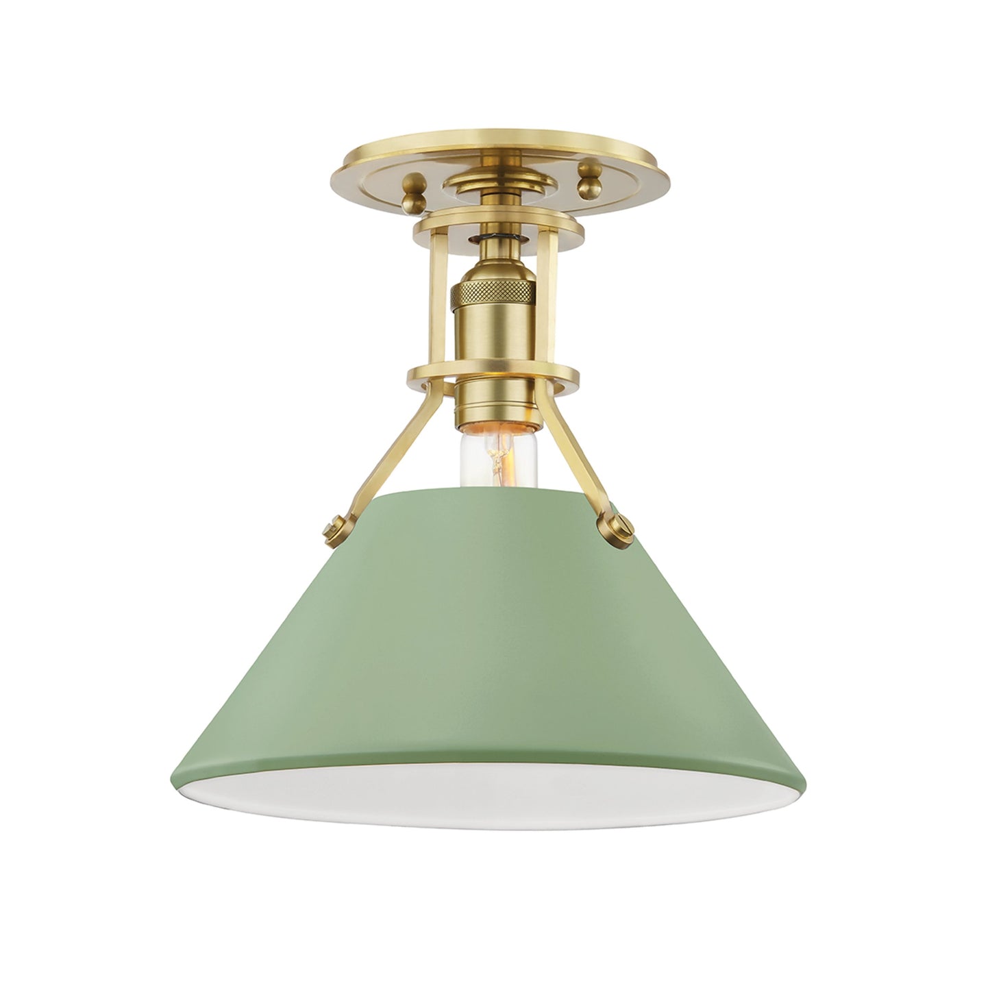 004 SI-2029804 | Additional Silo | Painted No.2 1 Light Semi Flush by Hudson Valley. Made from steel in a modern style.