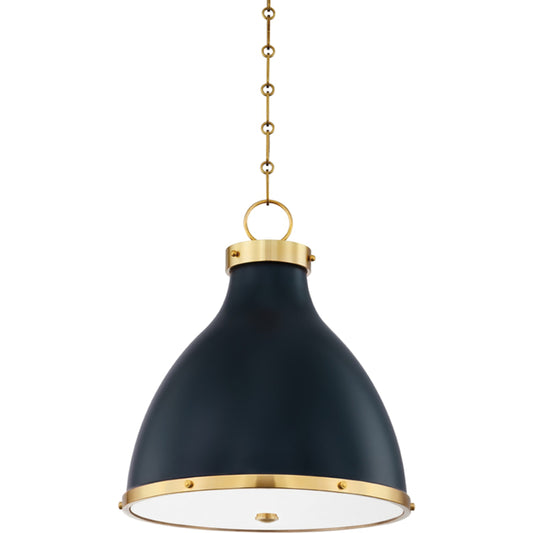 No. 3 Pendant by Hudson Valley. Made from steel in a transitional style.