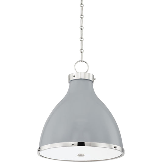 No. 3 Pendant by Hudson Valley. Made from steel in a transitional style.
