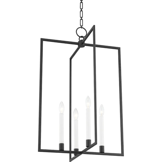 Middleborough Pendant by Hudson Valley in aged iron. Made from steel in a modern style.
